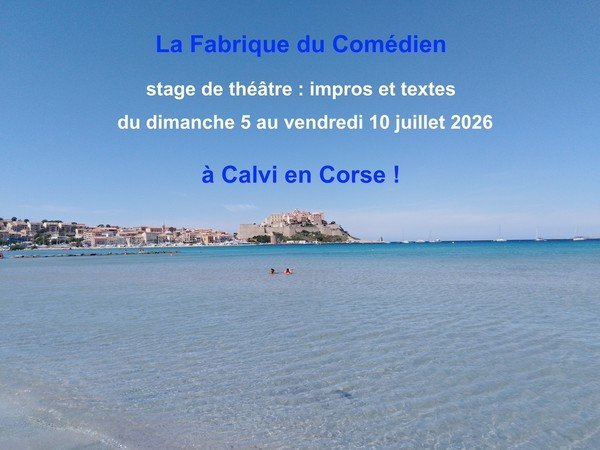 Stage théâtre été Corse juillet