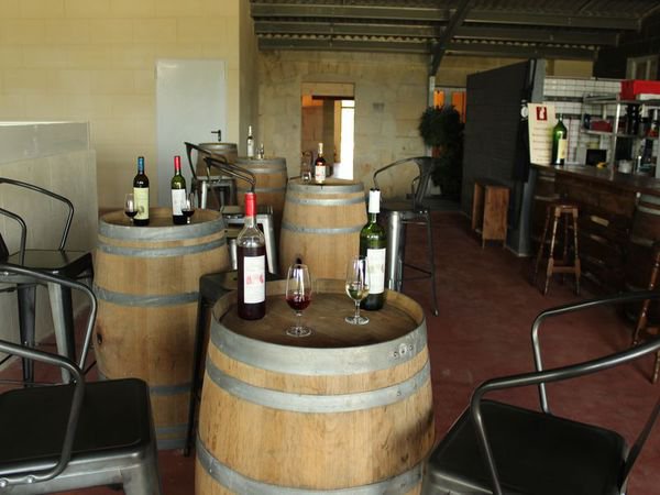 Bar à vin du château Lartigue-Cèdres