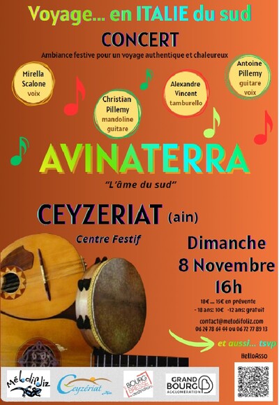 Concert Avinaterra - voyage....en Italie du Sud