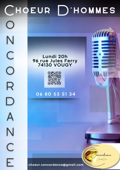 Concordance Chœur d'hommes | Chant choral | Vougy