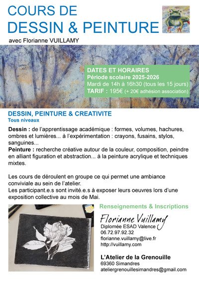 Florianne Vuillamy - Cours de dessin/peinture