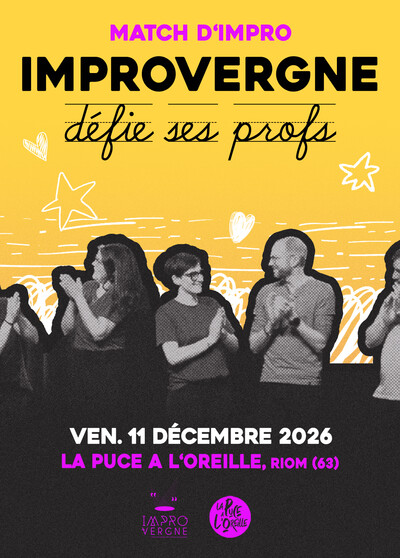 improvergne défie ses profs ! match d'impro - pour les 20 an