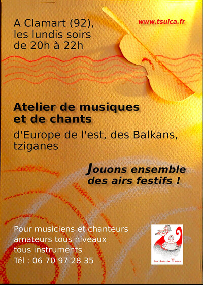 Les Amis de Tsuica - Ateliers de musiques et chants d'Europe de l'est et Balkans