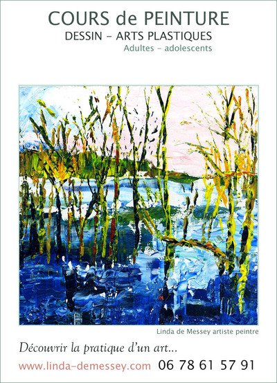 Linda de Messey - Artiste peintre - cours arts plastiues, dessin, peinture