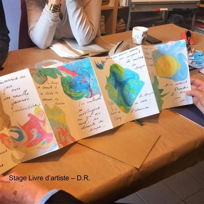 STAGE DECOUVERTE LIVRE D'ARTISTE LIVRE UNIQUE