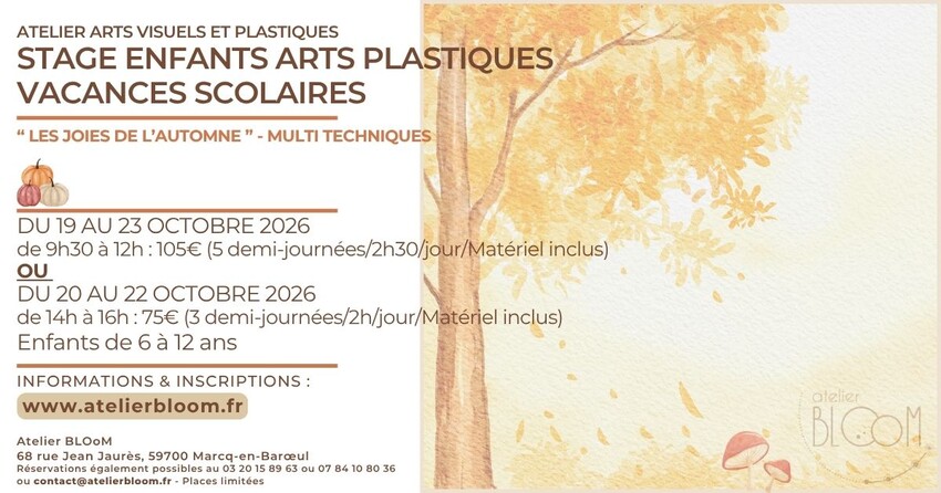 Stage enfants Arts Plastiques - Multi-techniques !