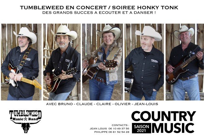 TUMBLEWEED MUSIC BAND - Concert de country music