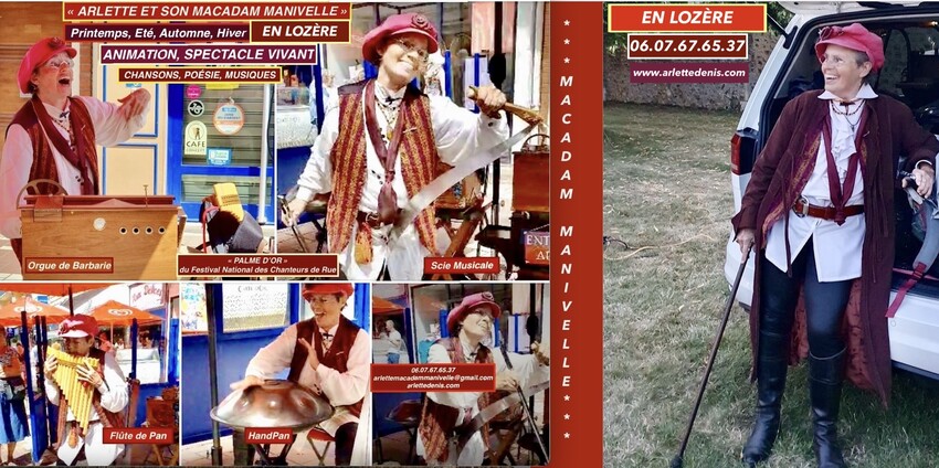 Arlette et son MACADAM MANIVELLE - Spectacle Vivant de Rue
