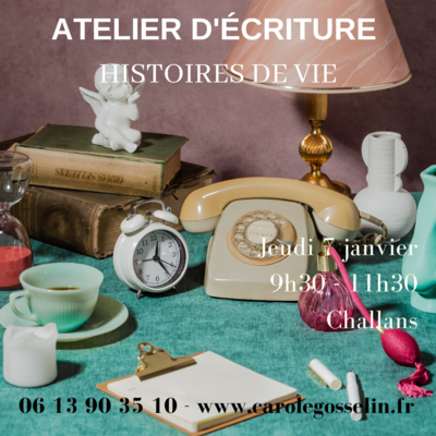 Atelier d'écriture Histoires de vie