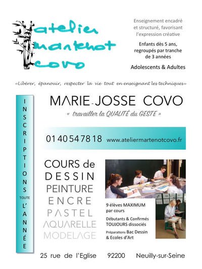 Atelier Martenot Covo - Cours d'Arts plastiques adultes et enfants