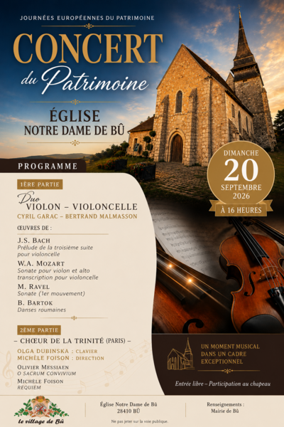 Concert du Patrimoine - Choeur de la Trinité