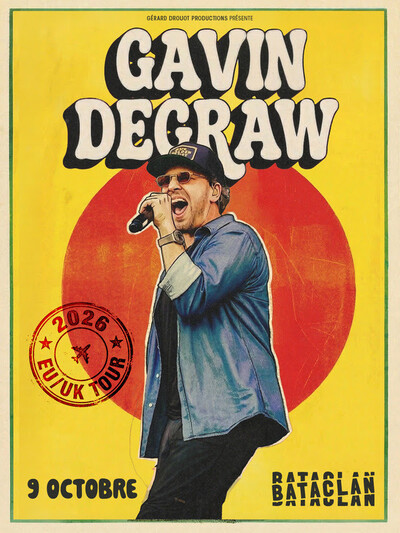 Gavin DeGraw en concert au Bataclan