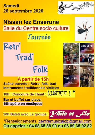 Journée Rétr'Trad Folk de Nissan lez Enserune