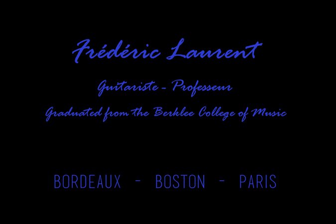 Laurent frederic - Cours de musique