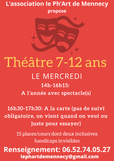 Le Ph'Art de Mennecy - Cours Théâtre 7-12 ans
