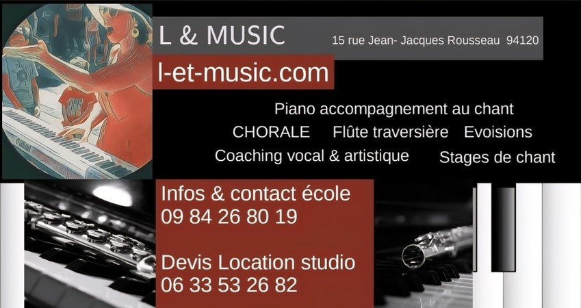 Ludivine Dubos - COURS DE PIANO CHANT FLUTE CHORALE ... à L & MUSIC à FONTENAY SOUS BOIS