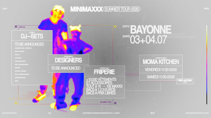 MINIMAXXX : Friperie + DJ-sets + Designers