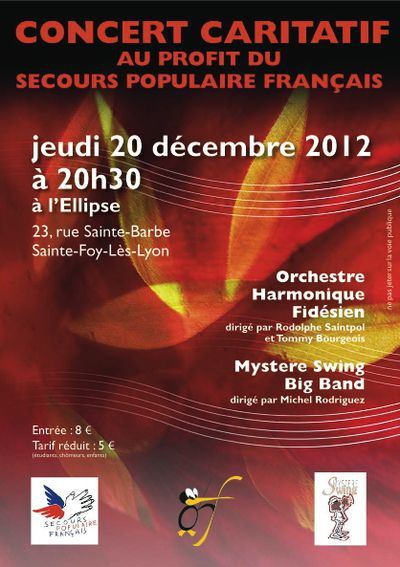 l’Orchestre Harmonique Fidésien organise un concert caritatif au profit du Secours Populaire