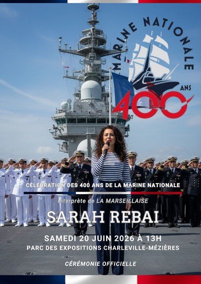 Sarah Rebai – Interprète de la Marseillaise – Cérémonie 400