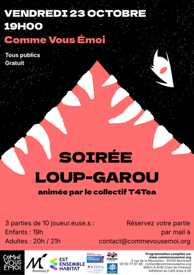 Soirée Loup-Garou | jeux et jeu de rôle