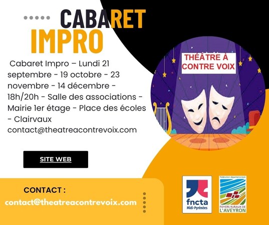 théâtre à contre voix - Formation cabaret impro