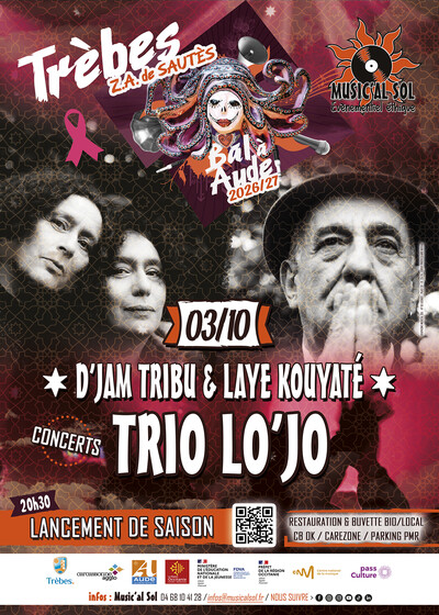 TRIO LO’JO + D’jam Tribu & Laye Kouyaté