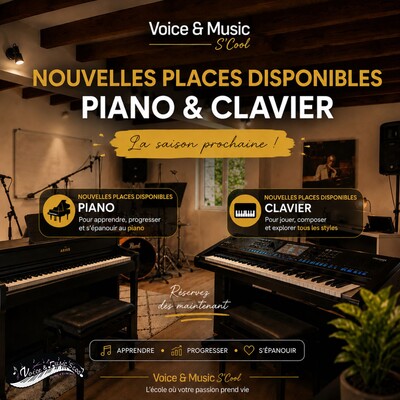 Voice & Music S'Cool - Cours de piano / Cours de clavier arrangeur
