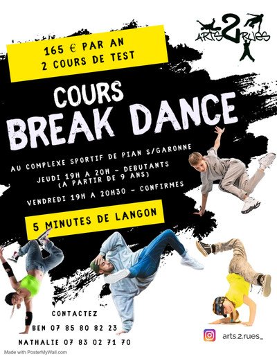 ARTS2RUES - COURS DE HIP HOP / BREAK DANCE