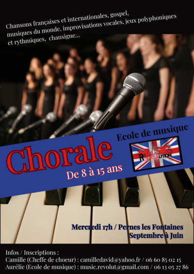 Association music Revolution - Chorale de 8 à 15 ans 