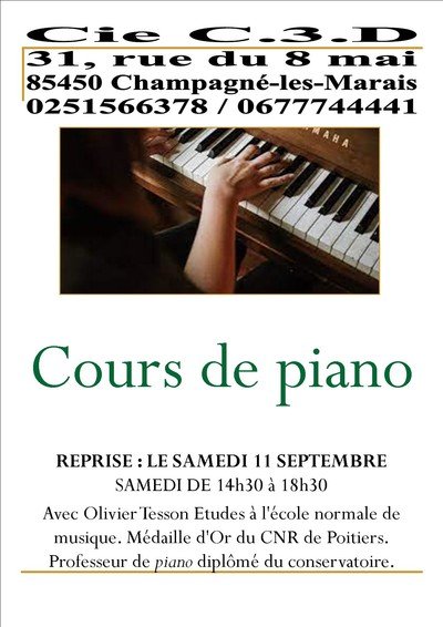 C3D STUDIO - Cours de piano 