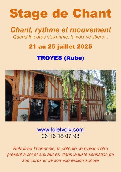 Chant, rythme et mouvement