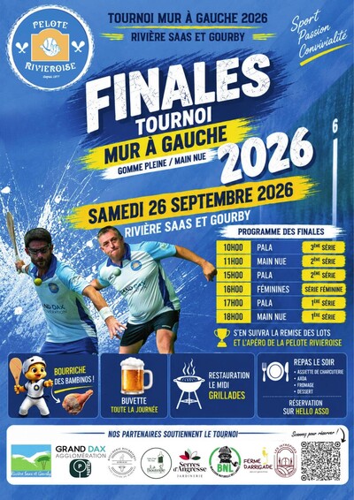 Finales Tournoi Pelote Basque Mur à Gauche