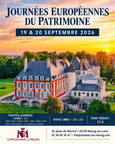 JEP 2026 : visites guidées au Château de Meung !
