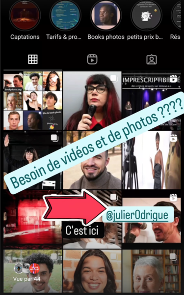 Julie Rodrigue - Captations vidéos et photos