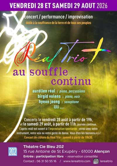 Le Réal Trio Concerts /performance / improvisation