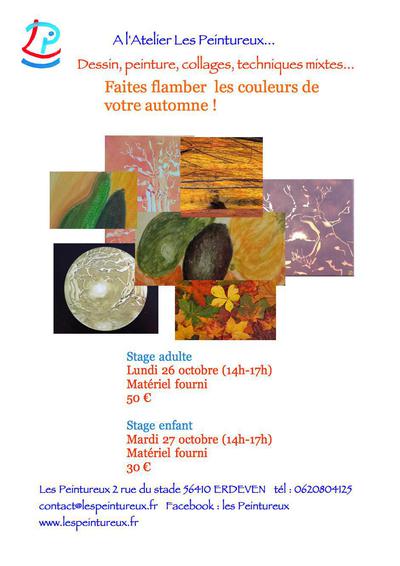 Stage adultes peinture/dessin/techniques mixtes