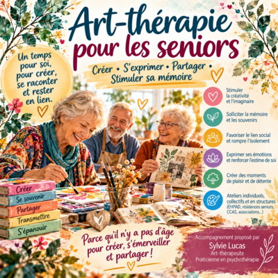 Sylvie Lucas - Art-thérapeute - Atelier Art-thérapie pour Seniors