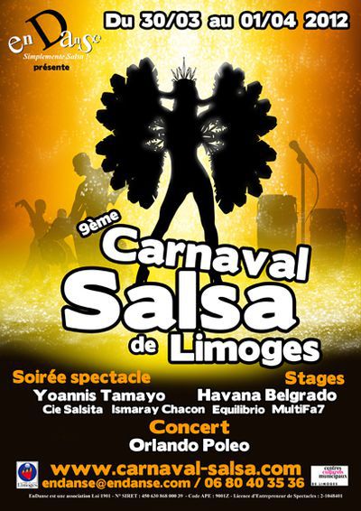 9ème Carnaval Salsa de Limoges, Soirée Spectacle