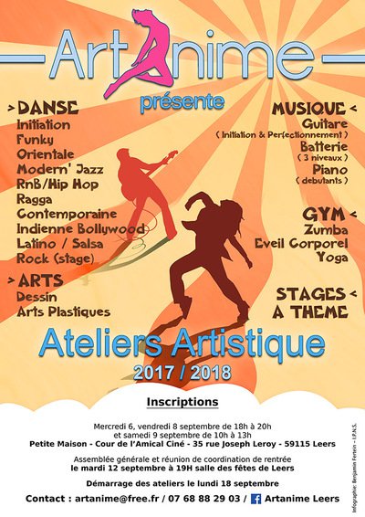 Artanime Leers - Ateliers artistiques saison 2017_2018
