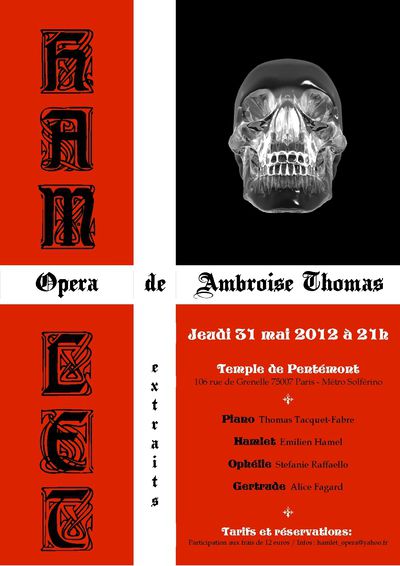 HAMLET - Opéra de Ambroise Thomas - extraits