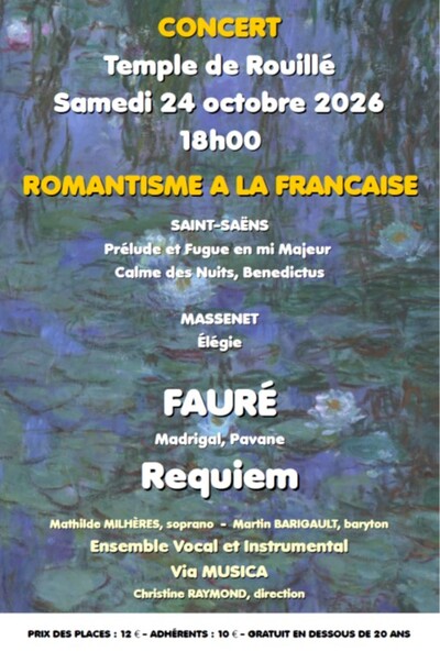 Romantisme à la française : Fauré, Saint-Saëns, Massenet