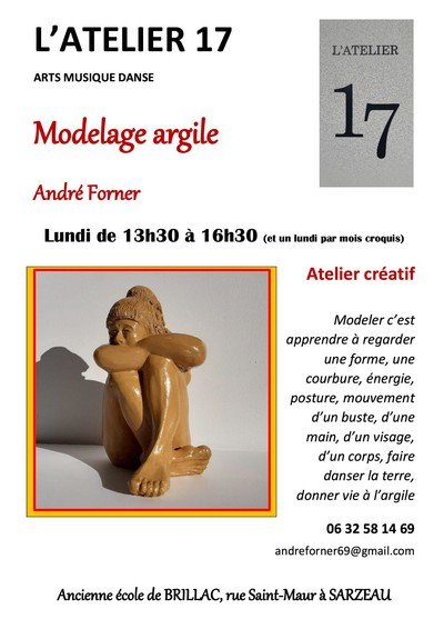 L'ATELIER 17 Arts - Modelage argile