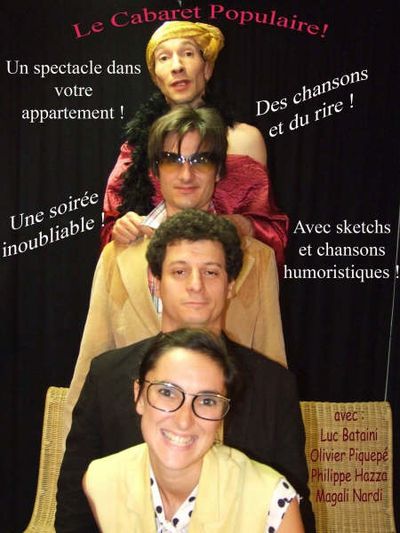 Cie  theatre musical populaire - "Le Cabaret Populaire" spectacle en appartement