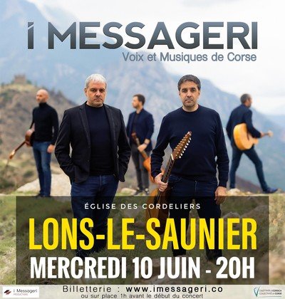 Concert groupe I MESSAGERI -Voix et musiques de Corse