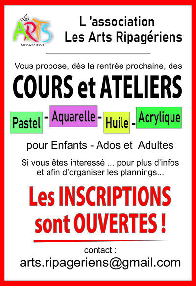 LES ARTS RIPAGERIENS - Cours et ateliers