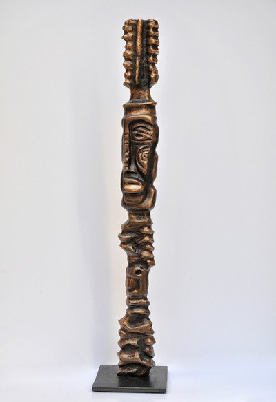 Les Helenes - sculpture bronze bois