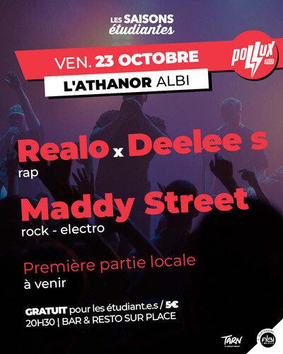 REALO & DEELEE S + MADDY STREET Les saisons étudiantes