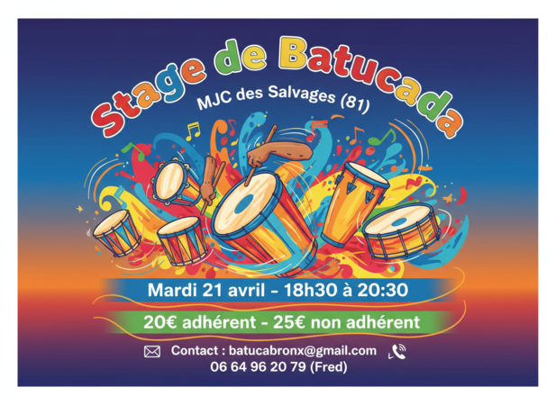 stage initiation batucada dans le tarn 81