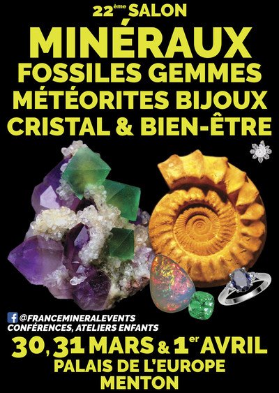22ème Salon des Minéraux, Fossiles, Gemmes et Bijoux