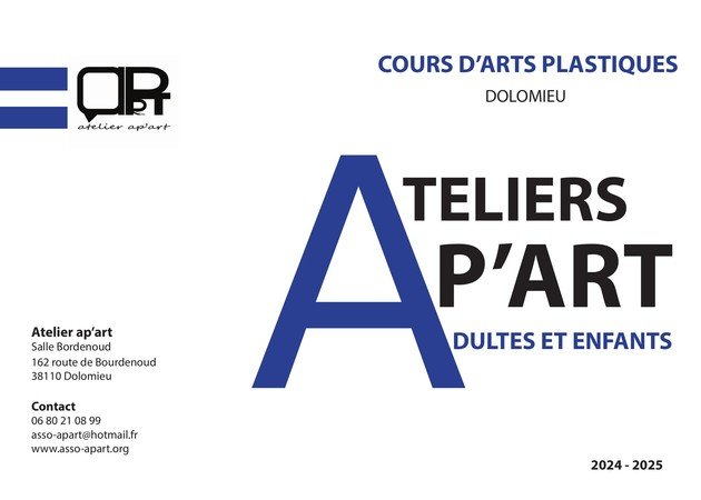 atelier ap'art - cours d'art plastique